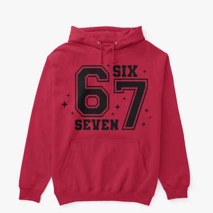 Six Seven Statement Graphic Hoodie Inspired by Viral Culture
