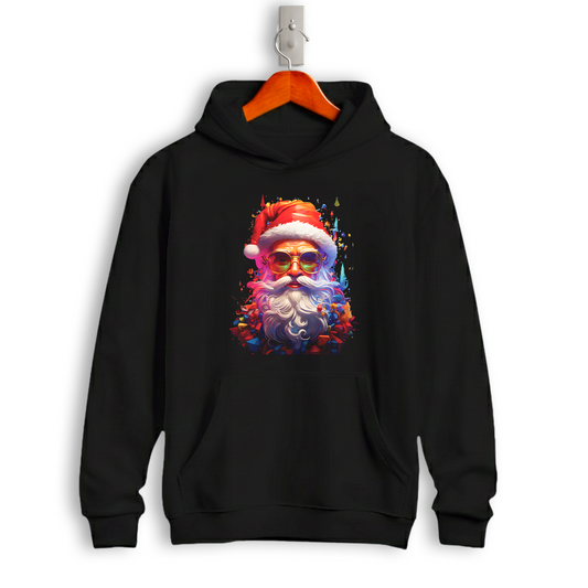 Cool Santa Neon Glow Christmas Hoodie