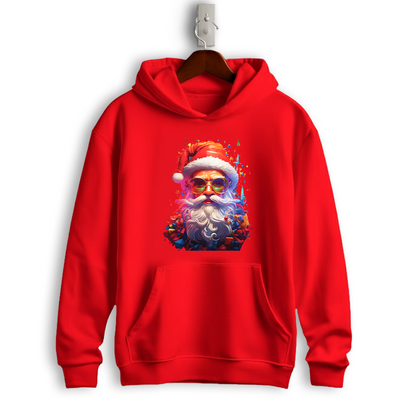 Cool Santa Neon Glow Christmas Hoodie