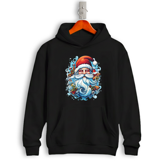 Festive Santa Claus Christmas Hoodie – Cozy Winter Holiday Hoodie
