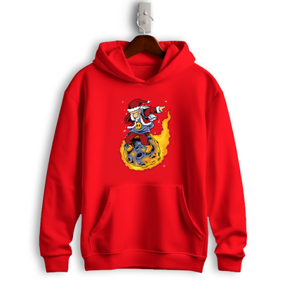 Dabbing Santa on Fireball Christmas Hoodie