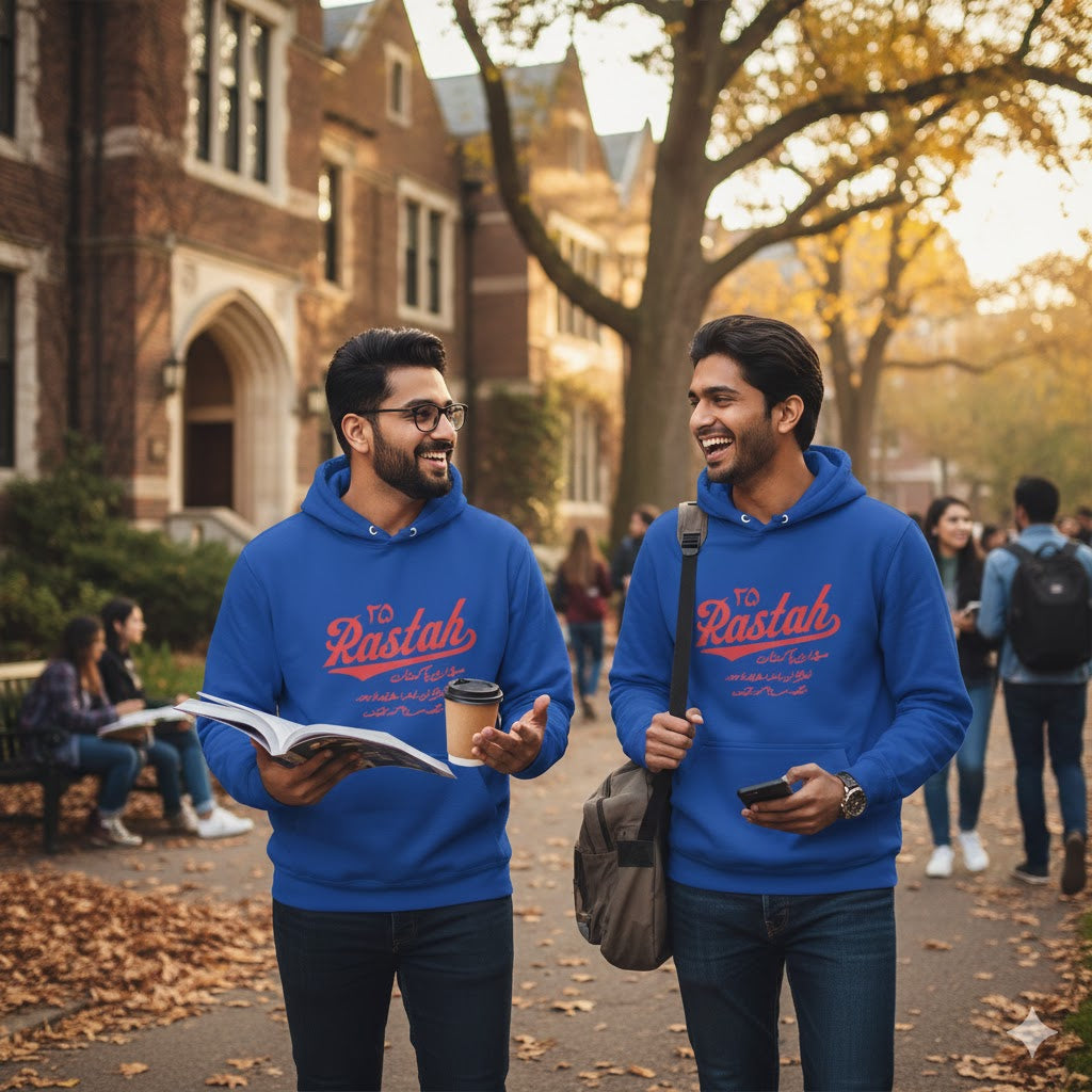 Rastah 25 Hoodie – Urdu Numeral Typography Streetwear Pullover