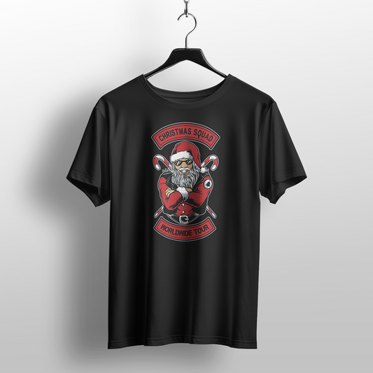 Santa Biker Club Christmas T-Shirt