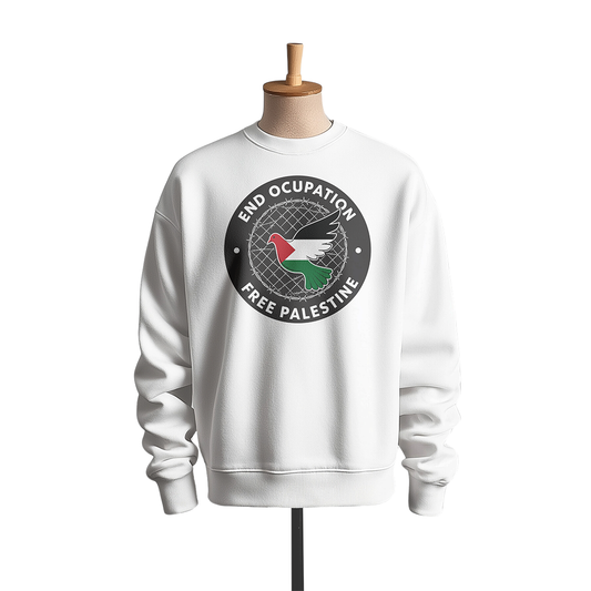 Free Palestine Dove of Freedom Crewneck