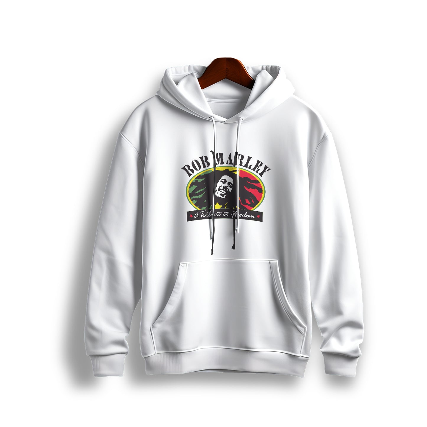 Bob Marley Reggae Legend White Hoodie