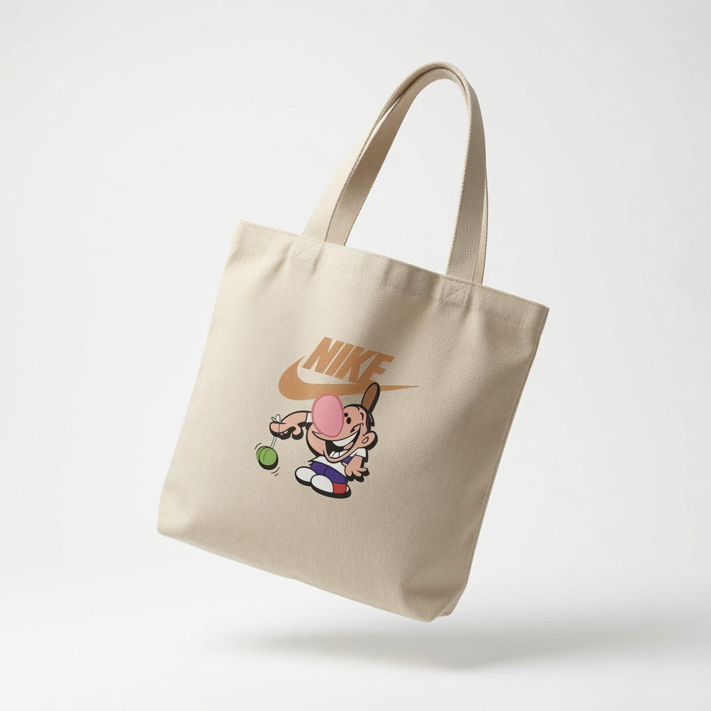 Classic Cartoon Character Canvas Tote Bag | Vintage Nostalgia Streetwear Tote