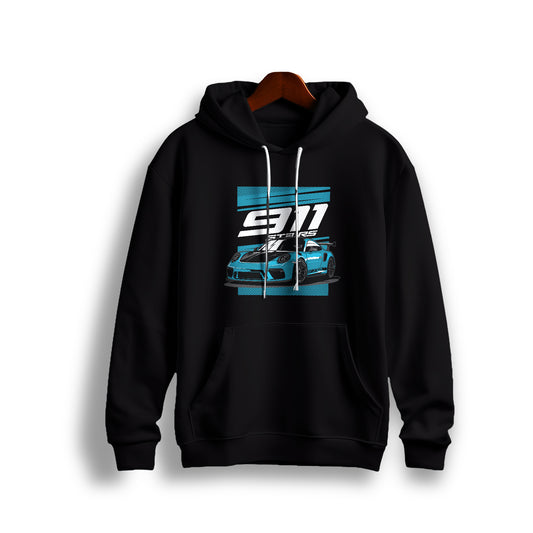 Porsche 911 GT3 RS Racing Black Hoodie