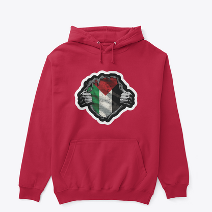 The Core Within: Distressed Heritage Flag Graphic Hoodie