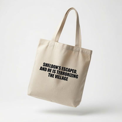 "My Mother Calls Me Every Day" Graphic Canvas Tote Bag | Funny Sarcastic Tote Bag