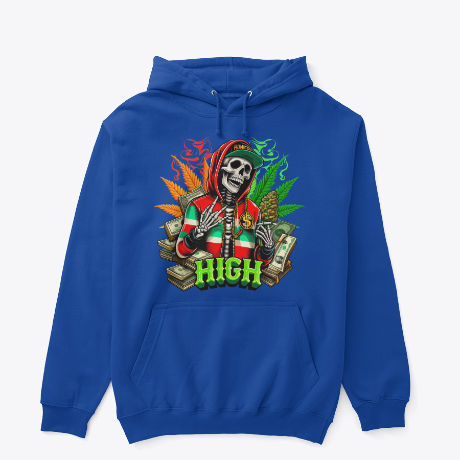 High Life Skull Graphic Hoodie – Premium Unisex Streetwear