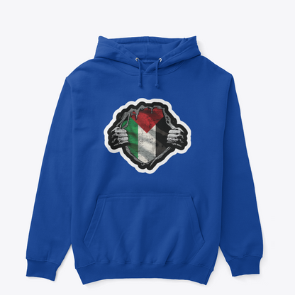 The Core Within: Distressed Heritage Flag Graphic Hoodie