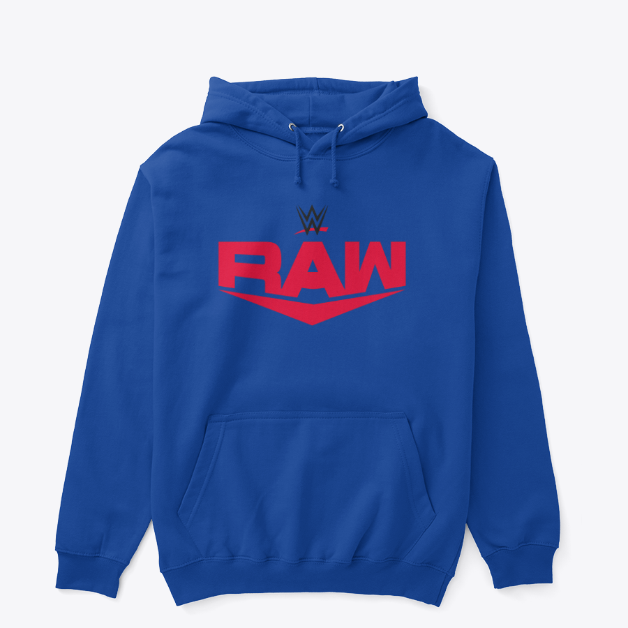WWE RAW Logo White Hoodie – Premium Fleece Pullover