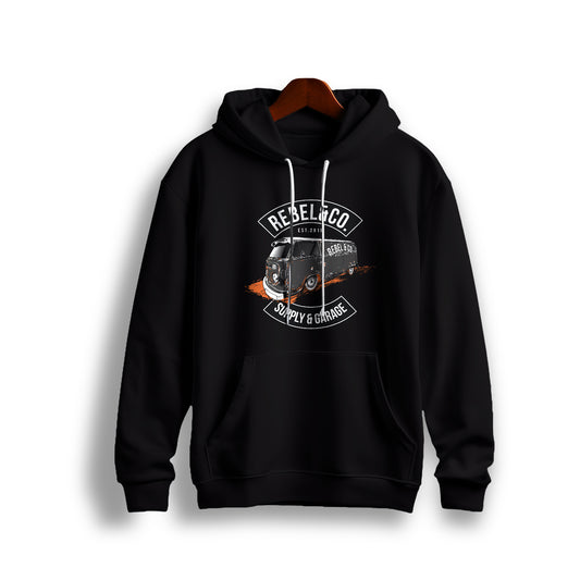 Co. Vintage VW Bus Black Hoodie