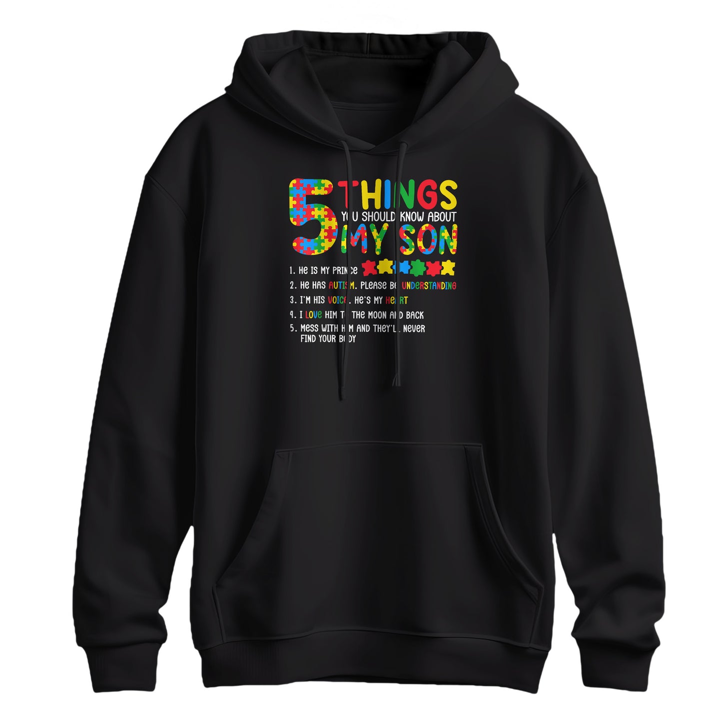 My Son My Prince Autism Awareness Graphic Hoodie