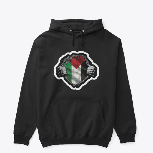The Core Within: Distressed Heritage Flag Graphic Hoodie