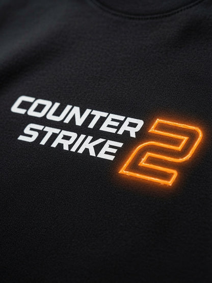 Counter Strike 2 CS2 T-Shirt Gaming Graphic Tee Gamer Gift Men's Black White