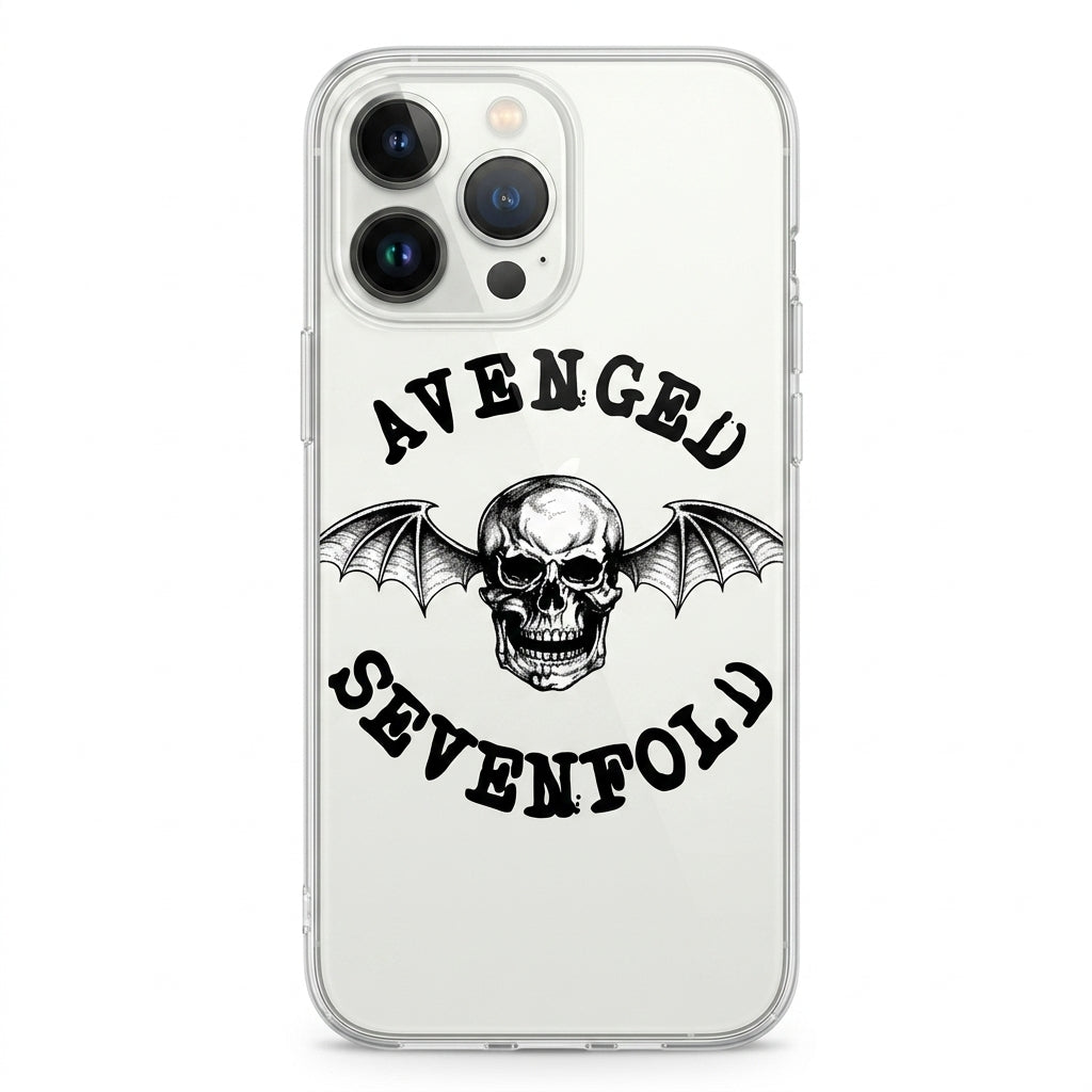 Avenged Sevenfold Deathbat Clear Transparent iPhone Case