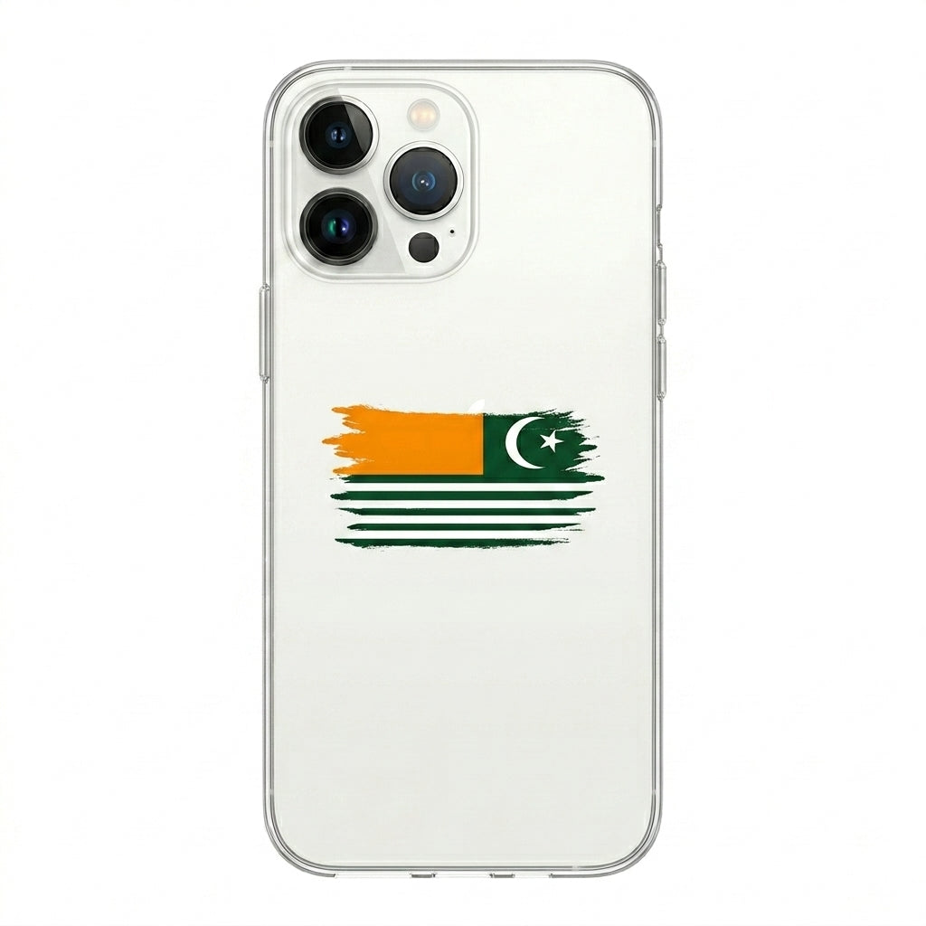 Azad Kashmir Flag Clear Transparent iPhone Case