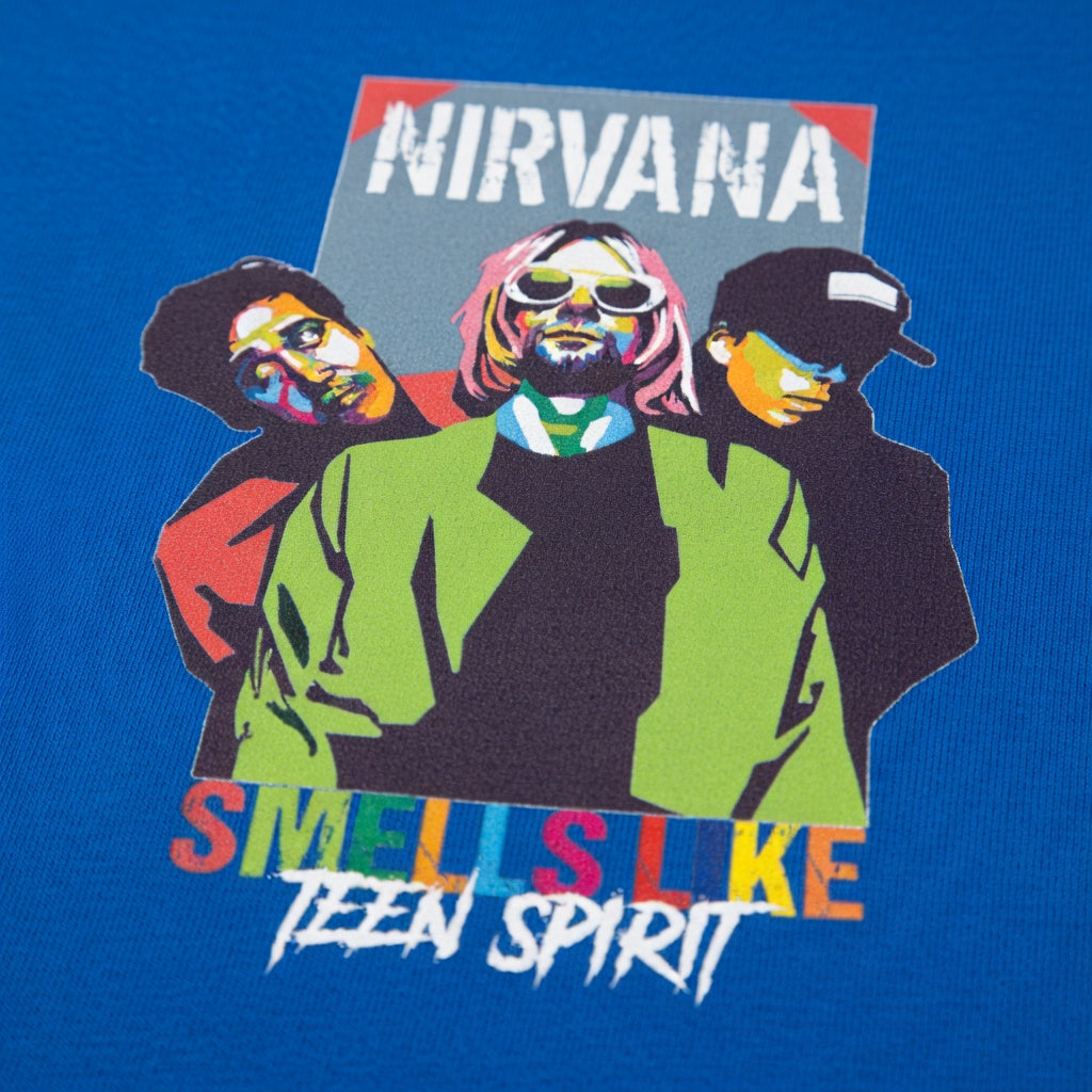 Nirvana "Smells Like Teen Spirit" Retro Pop Art Graphic Tee