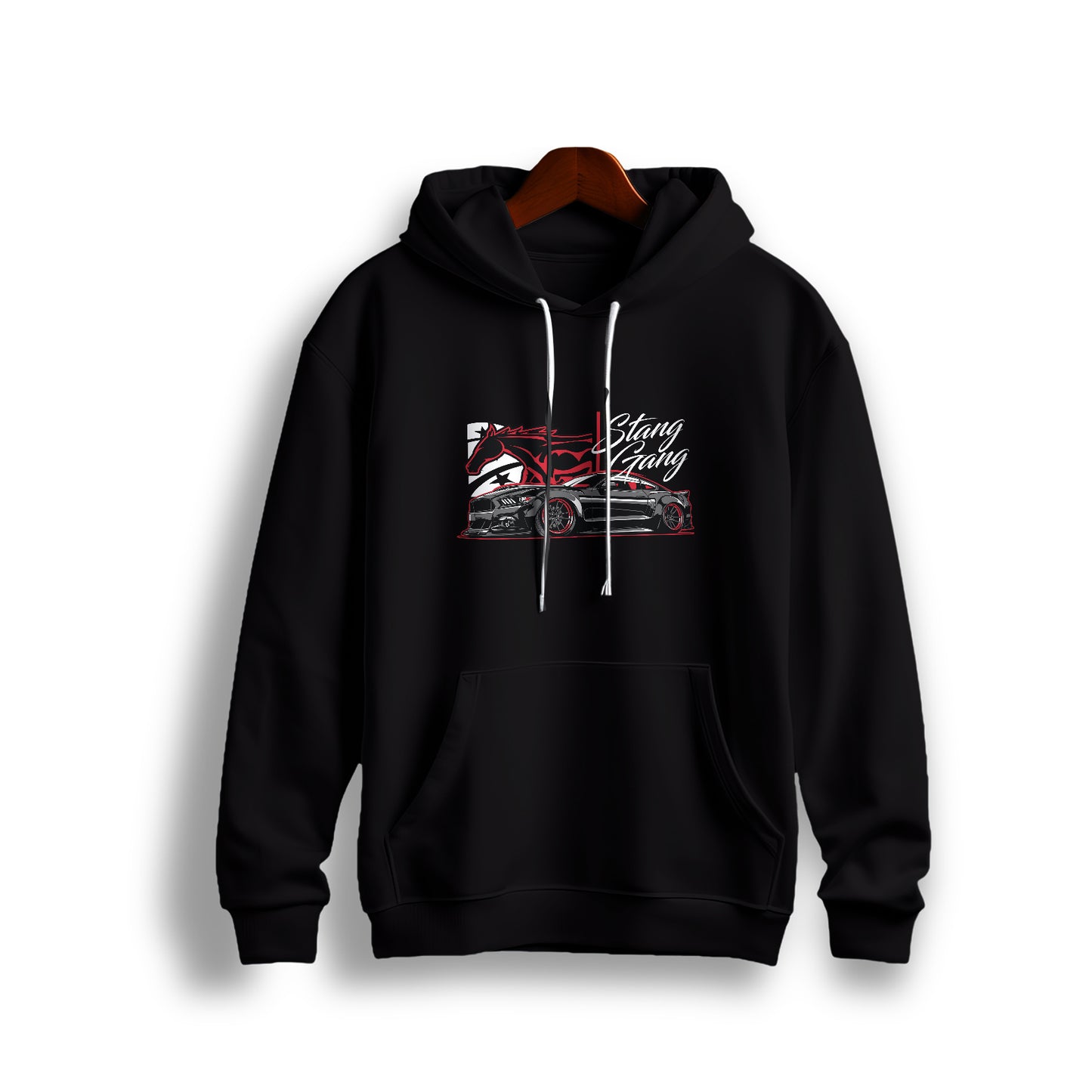 Mustang GT Gang Black Hoodie