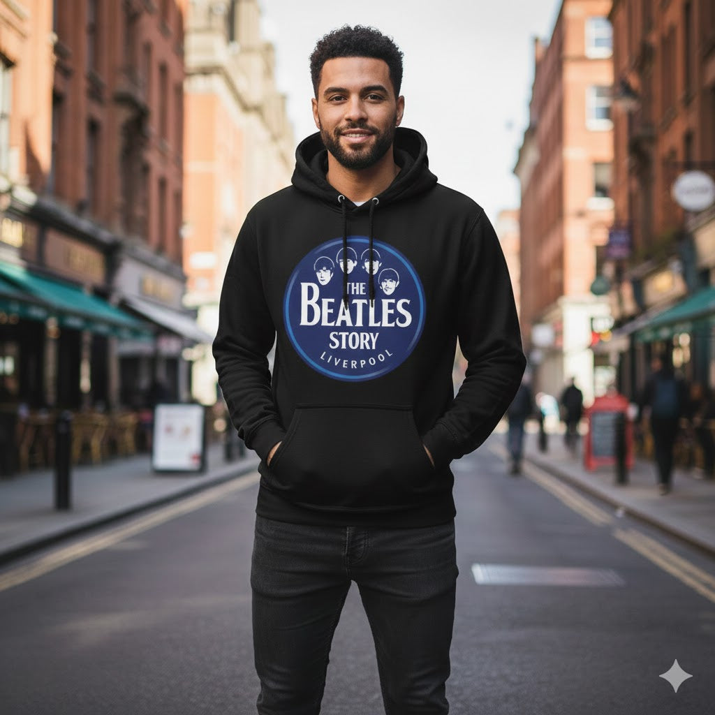 The Beatles Story Liverpool Unisex Black Hoodie