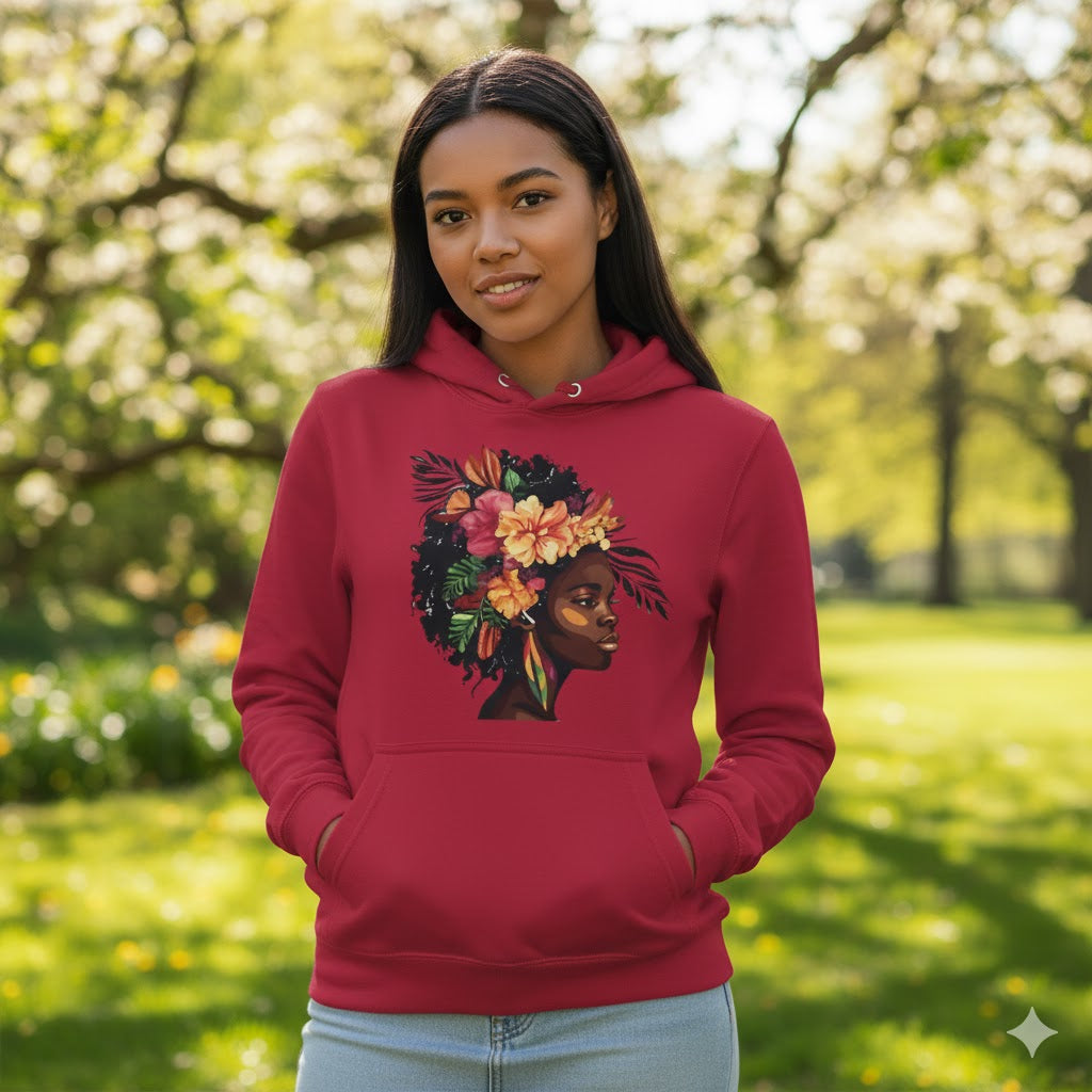 Radiant Bloom Graphic Hoodie
