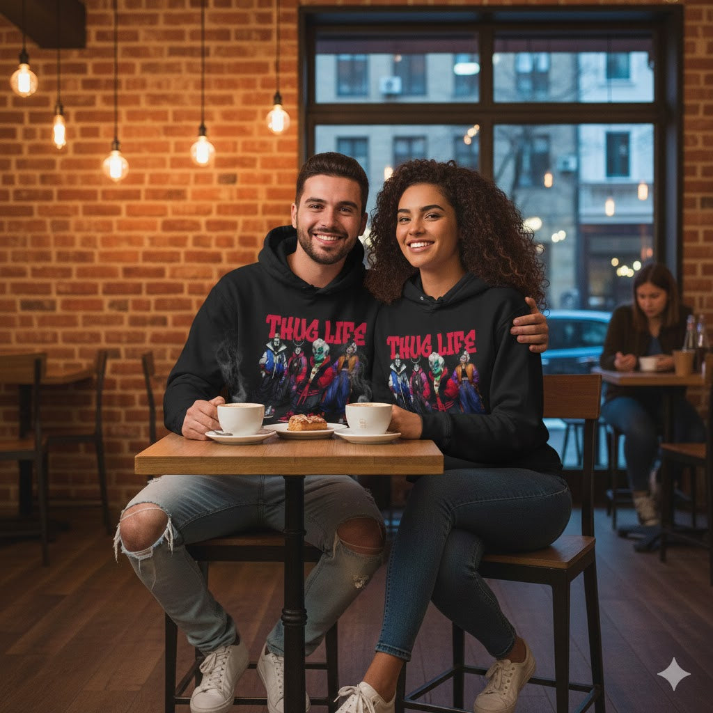 Thug Life Crew Graphic Hoodie