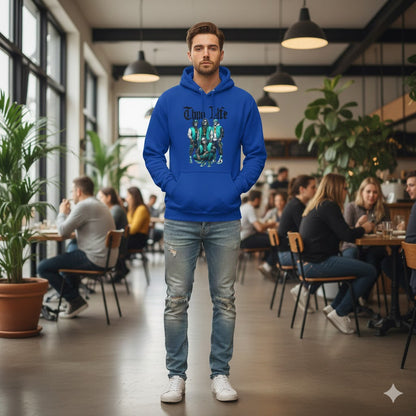Thug Life Skeleton Crew Graphic Hoodie