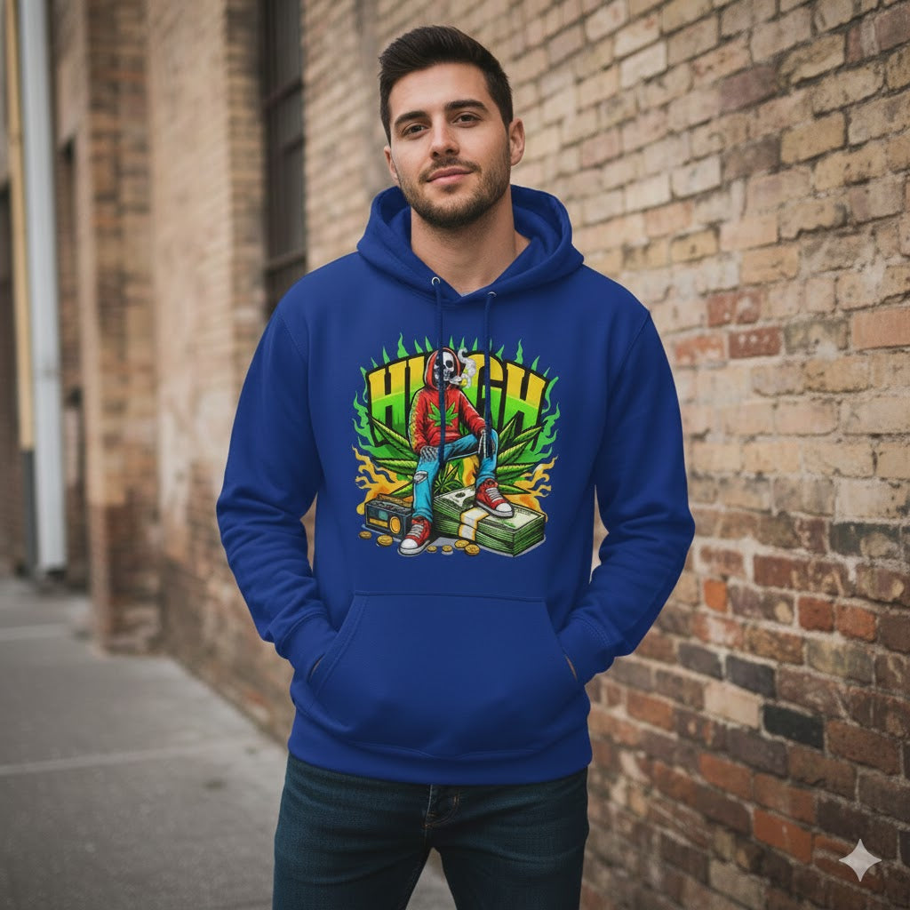 High Life Skull Graphic Hoodie