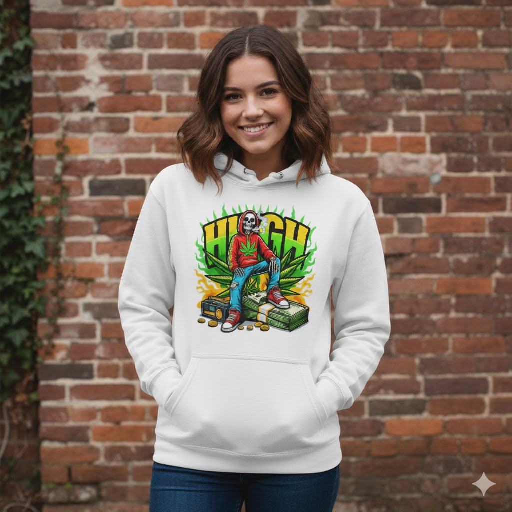 High Life Skull Graphic Hoodie