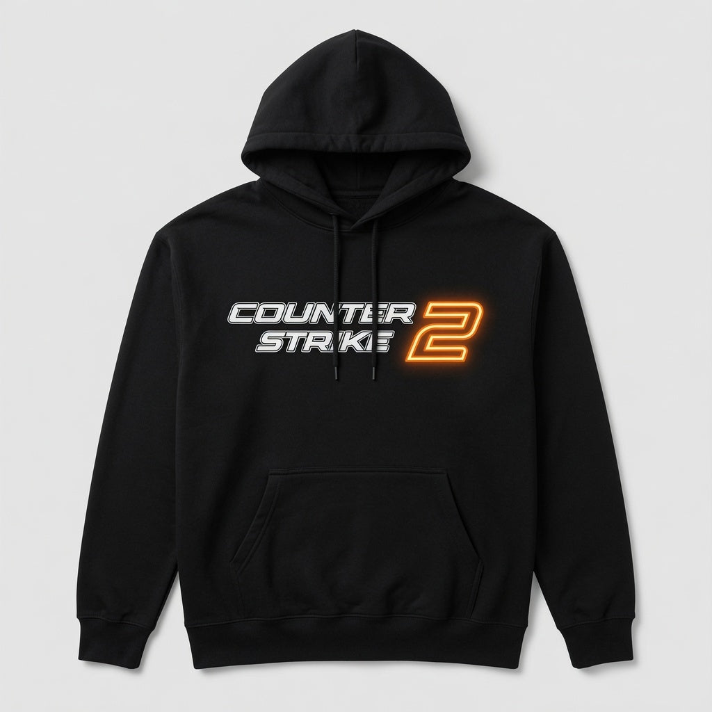 Counter-Strike 2 Hoodie CS2 Gaming Men Black Pullover Graphic Sweatshirt Gift