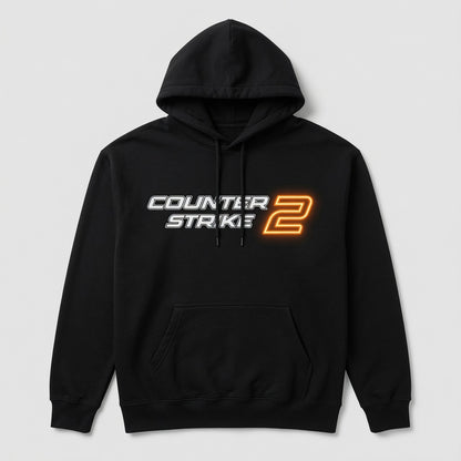 Counter-Strike 2 Hoodie CS2 Gaming Men Black Pullover Graphic Sweatshirt Gift