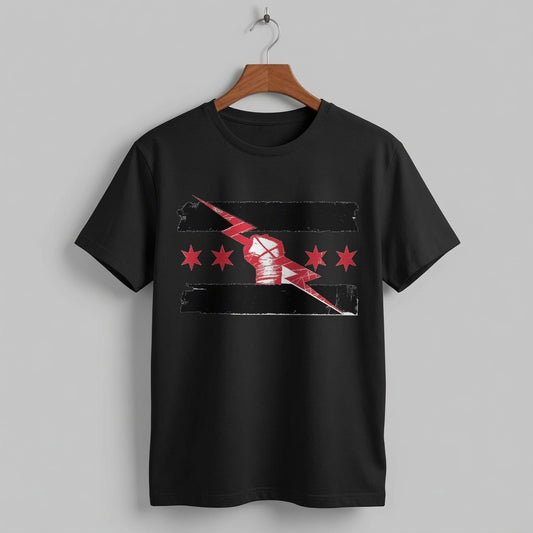 CM Punk "Best in the World" Chicago Flag Graphic Tee