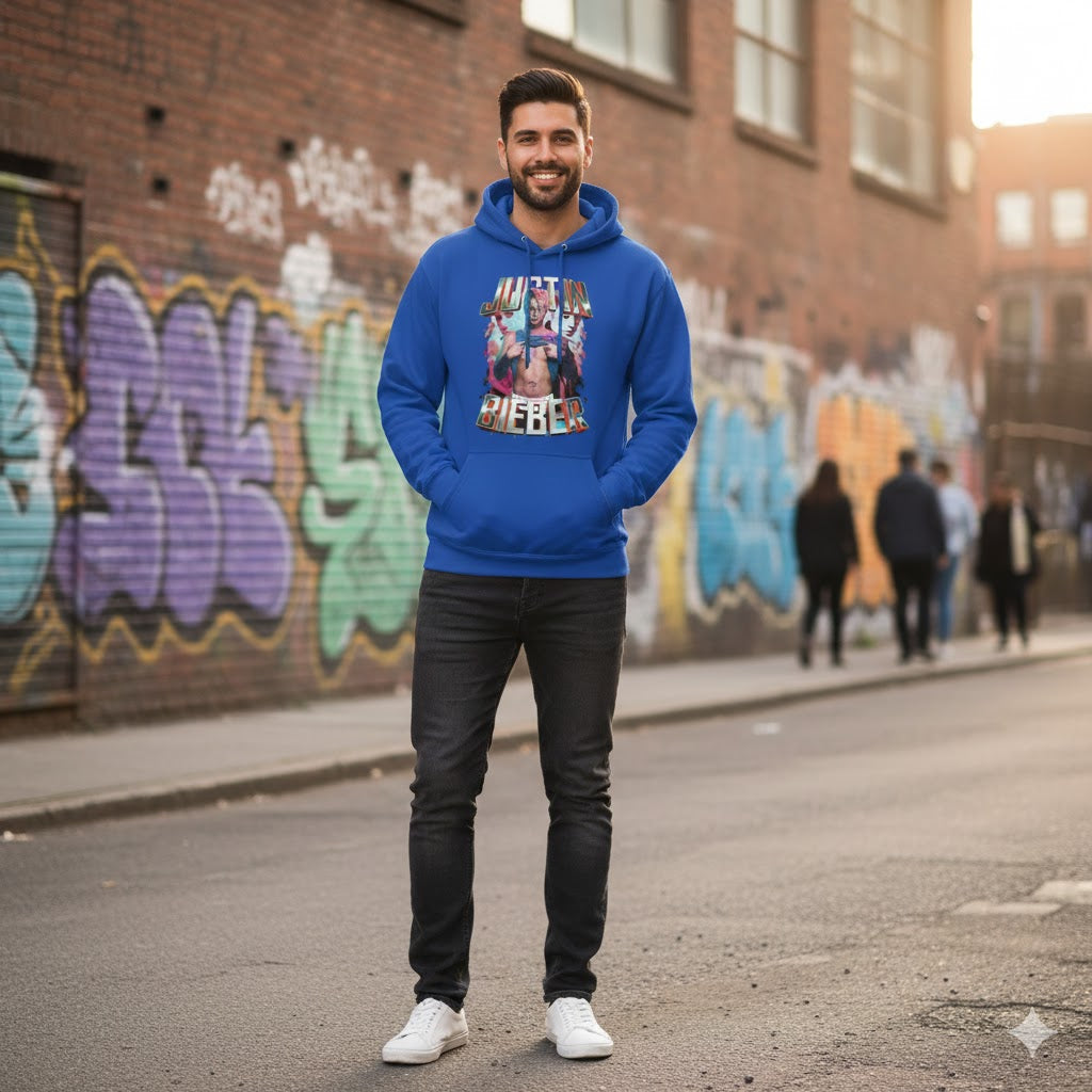 Justin Bieber Retro Y2K Tribute Hoodie