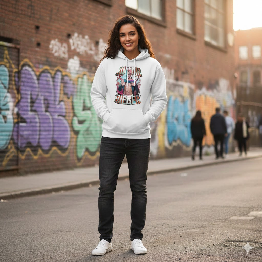 Justin Bieber Retro Y2K Tribute Hoodie