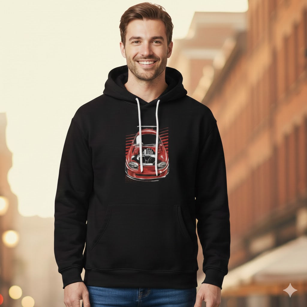 Toyota Supra MK4 2JZ Engine Black Hoodie