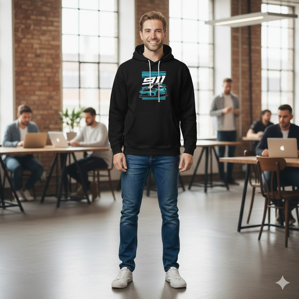 Porsche 911 GT3 RS Racing Black Hoodie