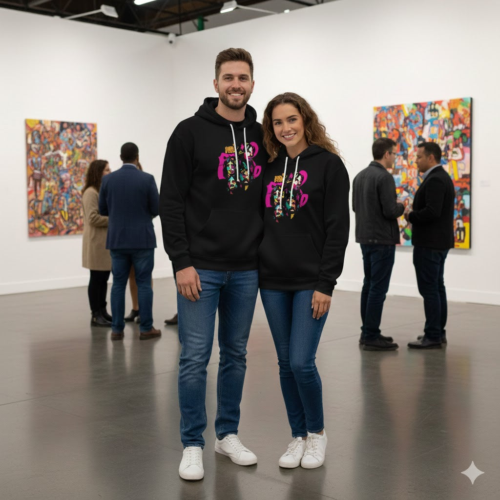 Band Pop Art Black Hoodie