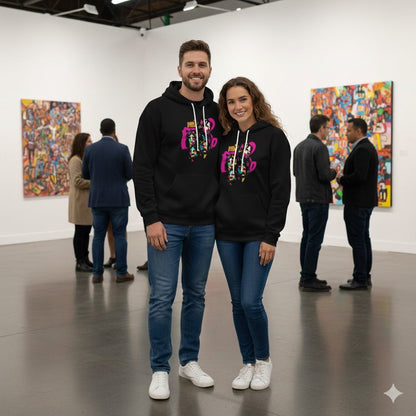 Band Pop Art Black Hoodie