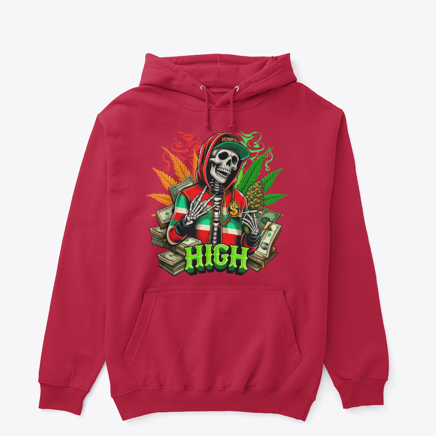 High Life Skull Graphic Hoodie – Premium Unisex Streetwear