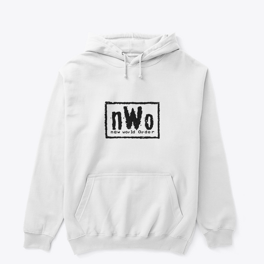 New World Street Hoodie – Classic Black & White Logo
