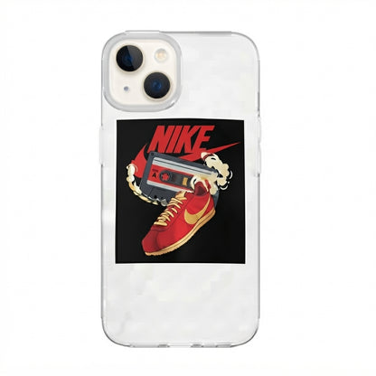 Vintage Sneakerhead & Cassette Graphic Clear Case - Nike Edition  HTML Description (Copy-Paste in Shopif