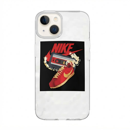 Vintage Sneakerhead & Cassette Graphic Clear Case - Nike Edition