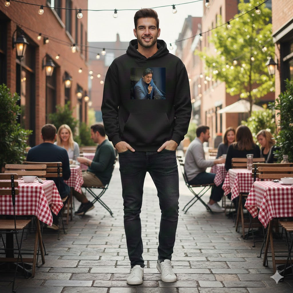 Imran Khan The Fighter Portrait Hoodie
