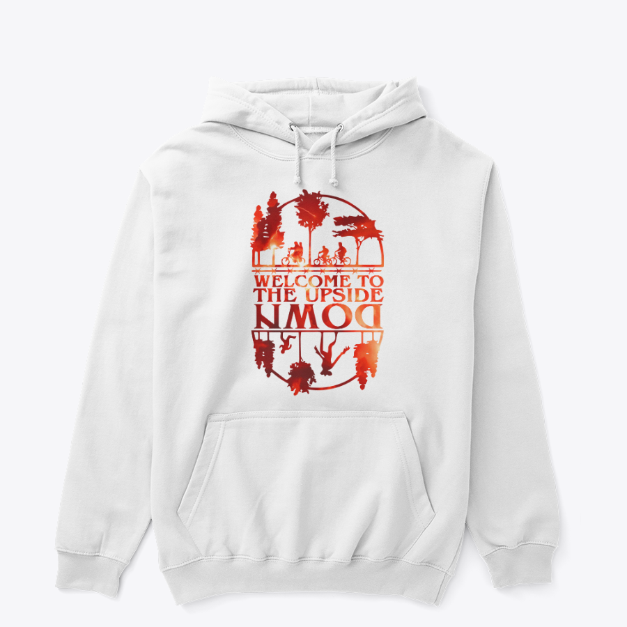 Welcome to the Upside Down Hoodie – Stranger Things Inspired Graphic Pullover