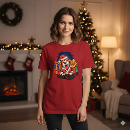 Santa Paws Beagle Christmas T-Shirt