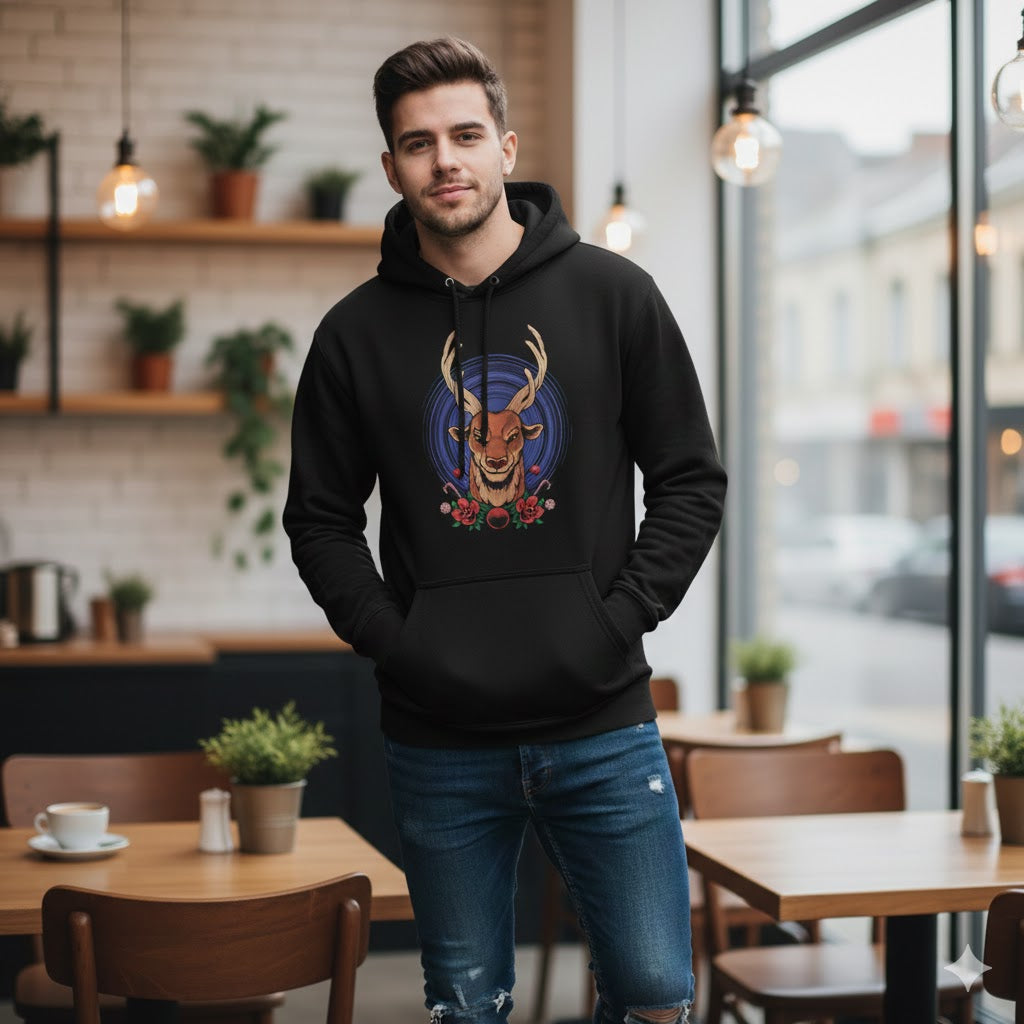 Aggressive Deer Stag Christmas T-Shirt