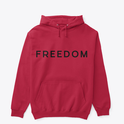 Freedom Modernist Typographic Hoodie