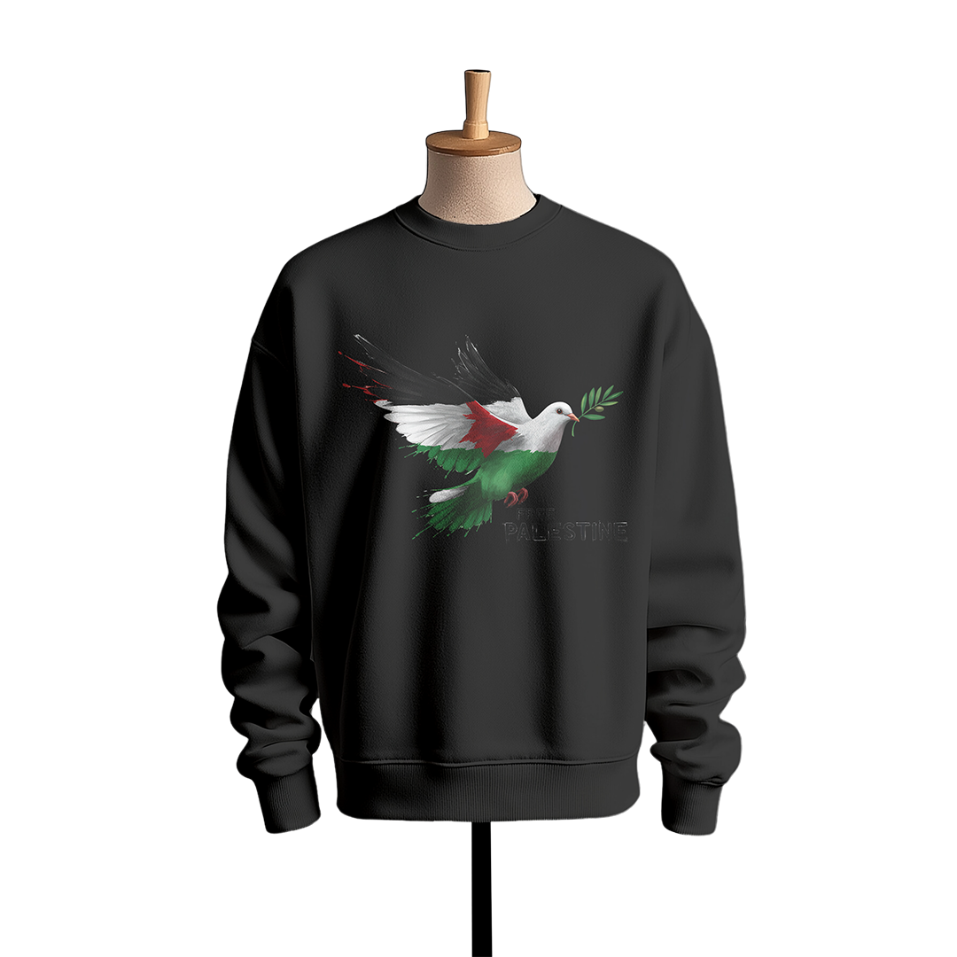 Palestine Peace Dove Crewneck
