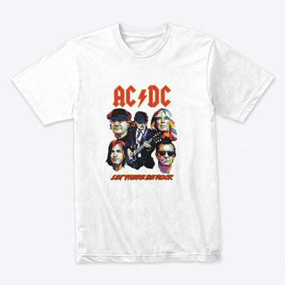 AC/DC Let There Be Rock Illustrated Members Graphic T-Shirt